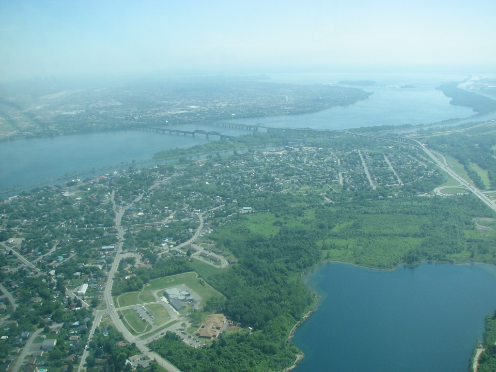 Aerial View of Kahnawà:ke